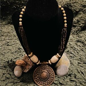 Warrior goddess Bronze Necklace